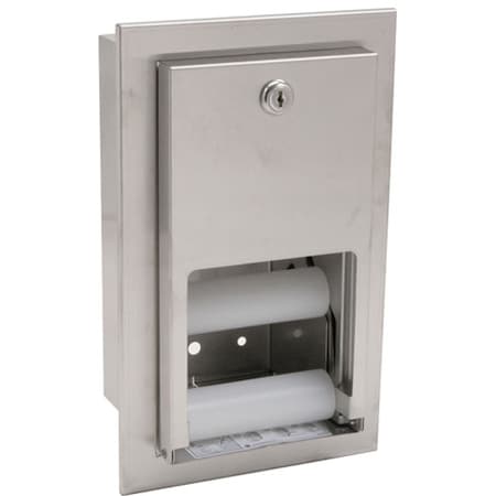 Bobrick Dispenser, Tissue , Recessed, S/S B388